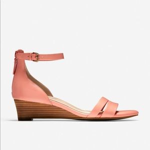 Cole Haan Abriella Wedge Sandal in Burnt Coral
